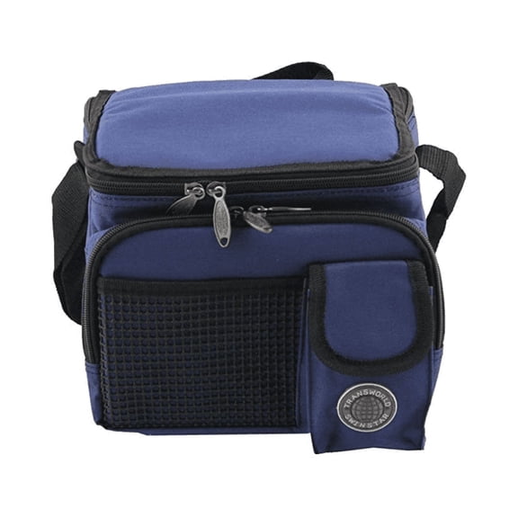 Transworld Durable Deluxe Insulated Lunch Cooler Bag (9 x 7 x 8, Navy)