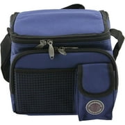 Transworld Durable Deluxe Insulated Lunch Cooler Bag (Many Colors And Size Available) (9" X 7" X 8", Navy)