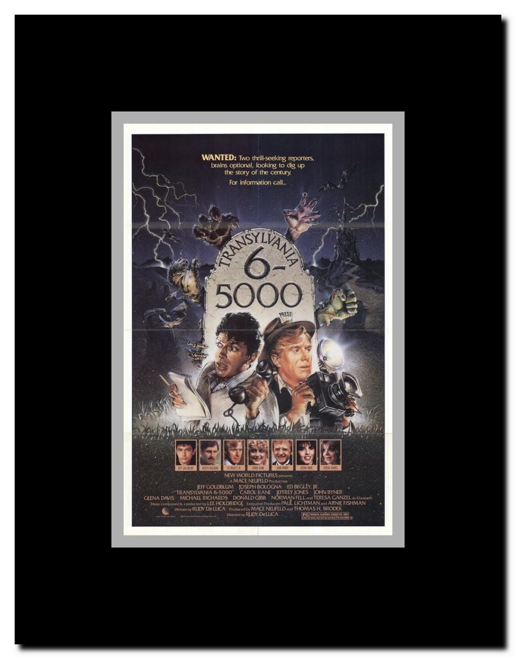 Transylvania 6-5000 Framed Movie Poster