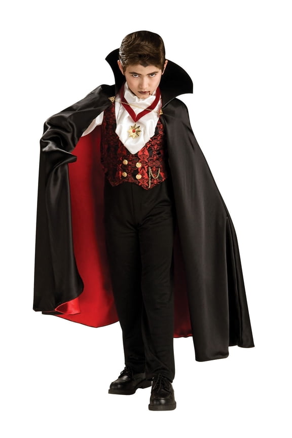 Transylvanian Classic Dracula Costume for Kids, Boys Medium