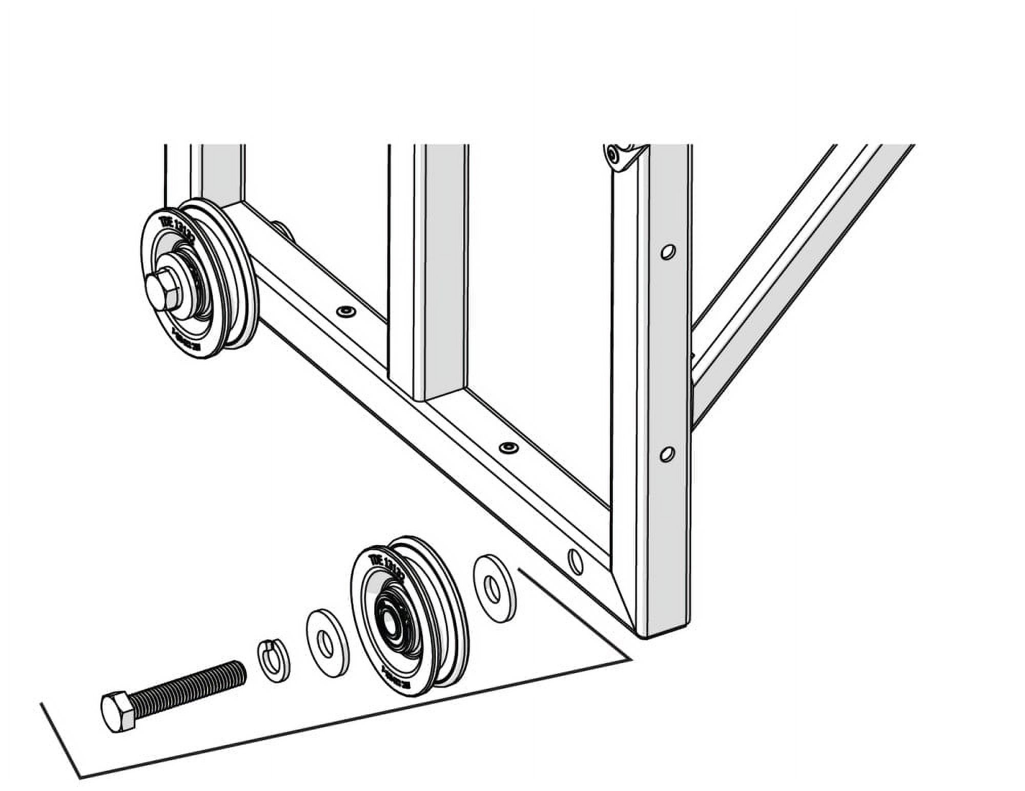 TranzSporter Carriage Yellow Bumper Stop (Part #48358-2PK) - Fits TP-250 & TP-400 Shingle Hoists
