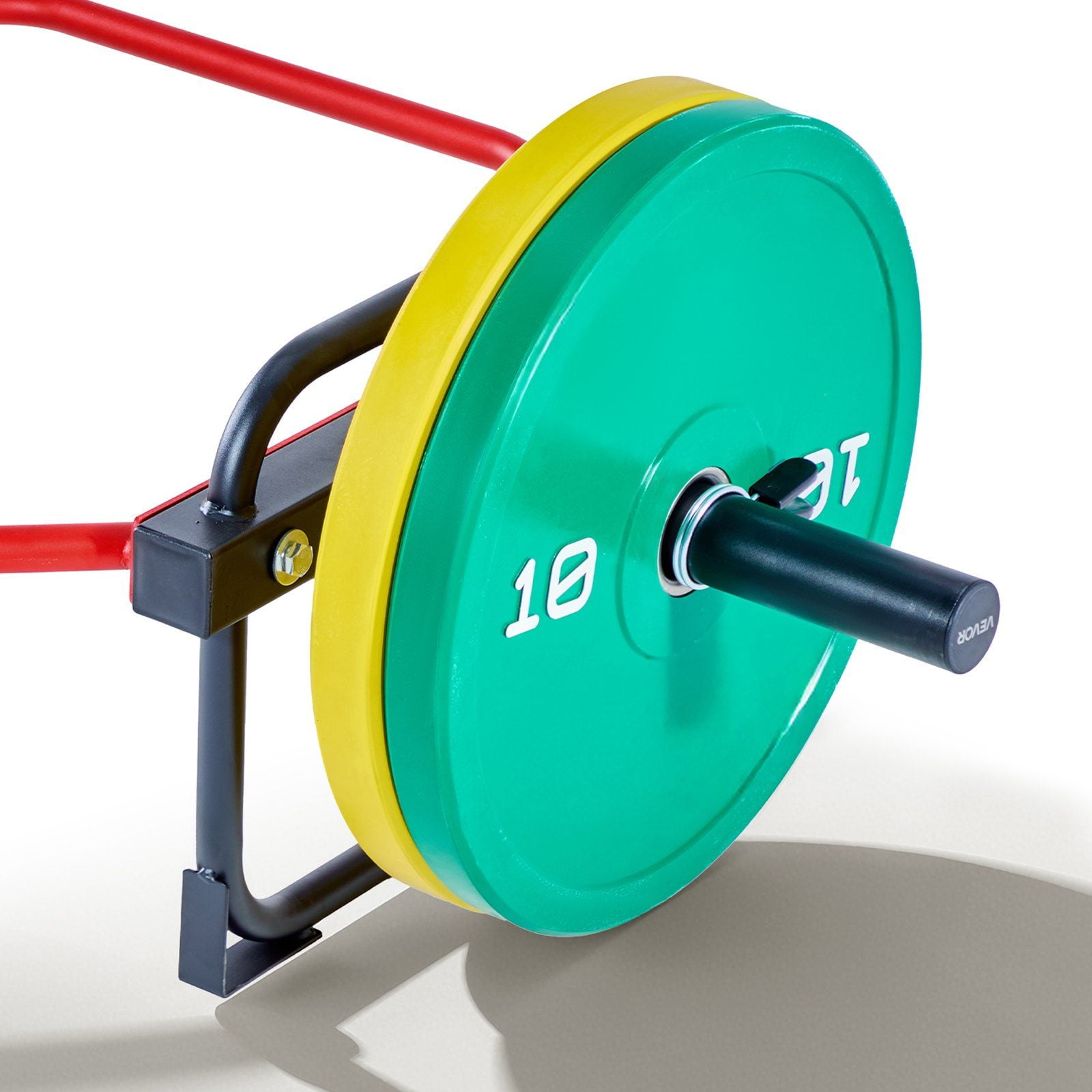 Trap Bar Hex Bar, 2-Inch Heavy Duty Hex Barbell, 500 LBS Capacity for Weightlifting & Strength Training, Full Body Workout Equipment for Squats, Deadlifts, Shoulder Presses, Home Gym Essential, Red