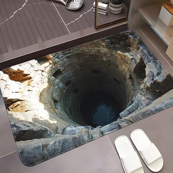 Trap Stereoscopic Visual Doormat Water-Absorbing Doormat In-Stock Drop Shipping Entrance Door Mat