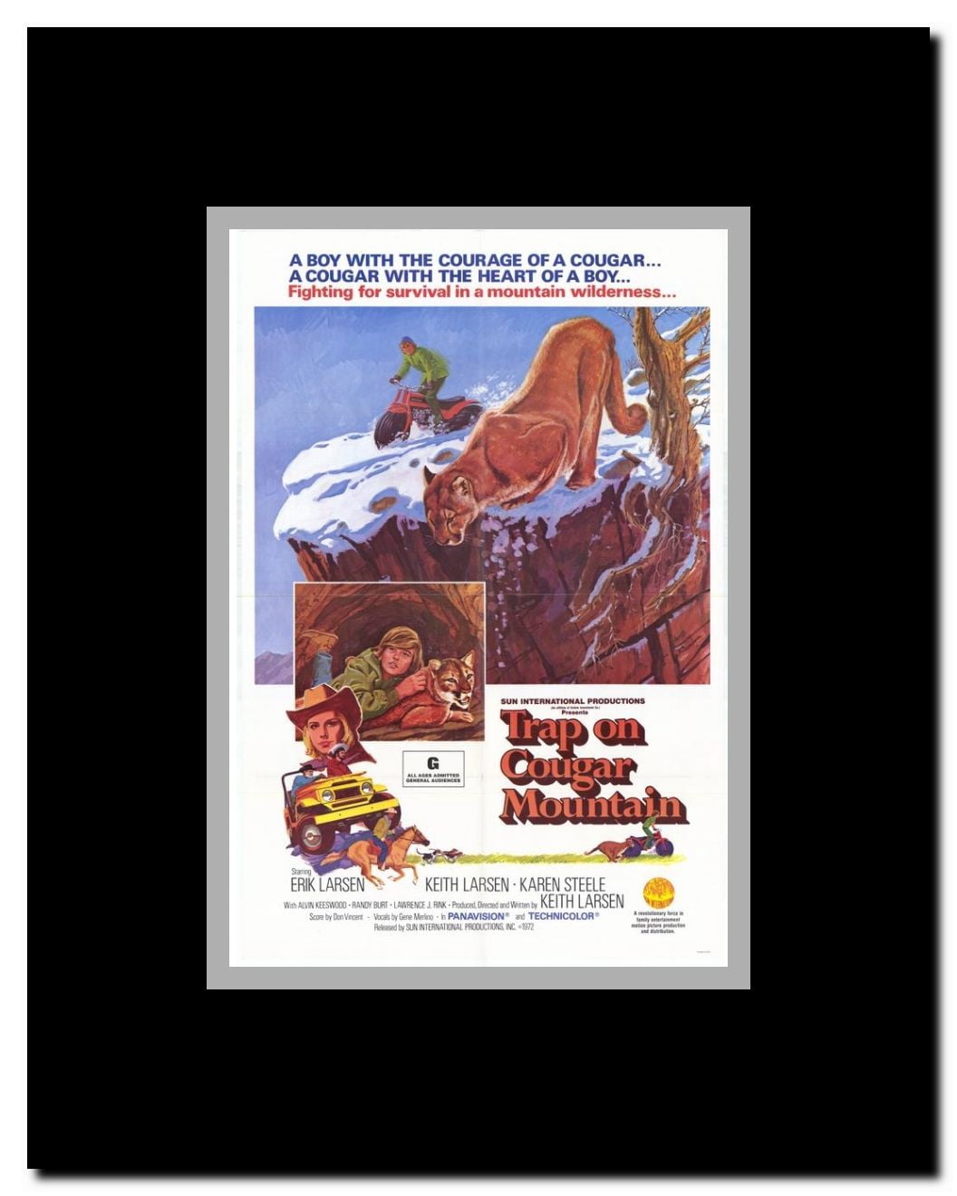 Trap on Cougar Mountain Framed Movie Poster