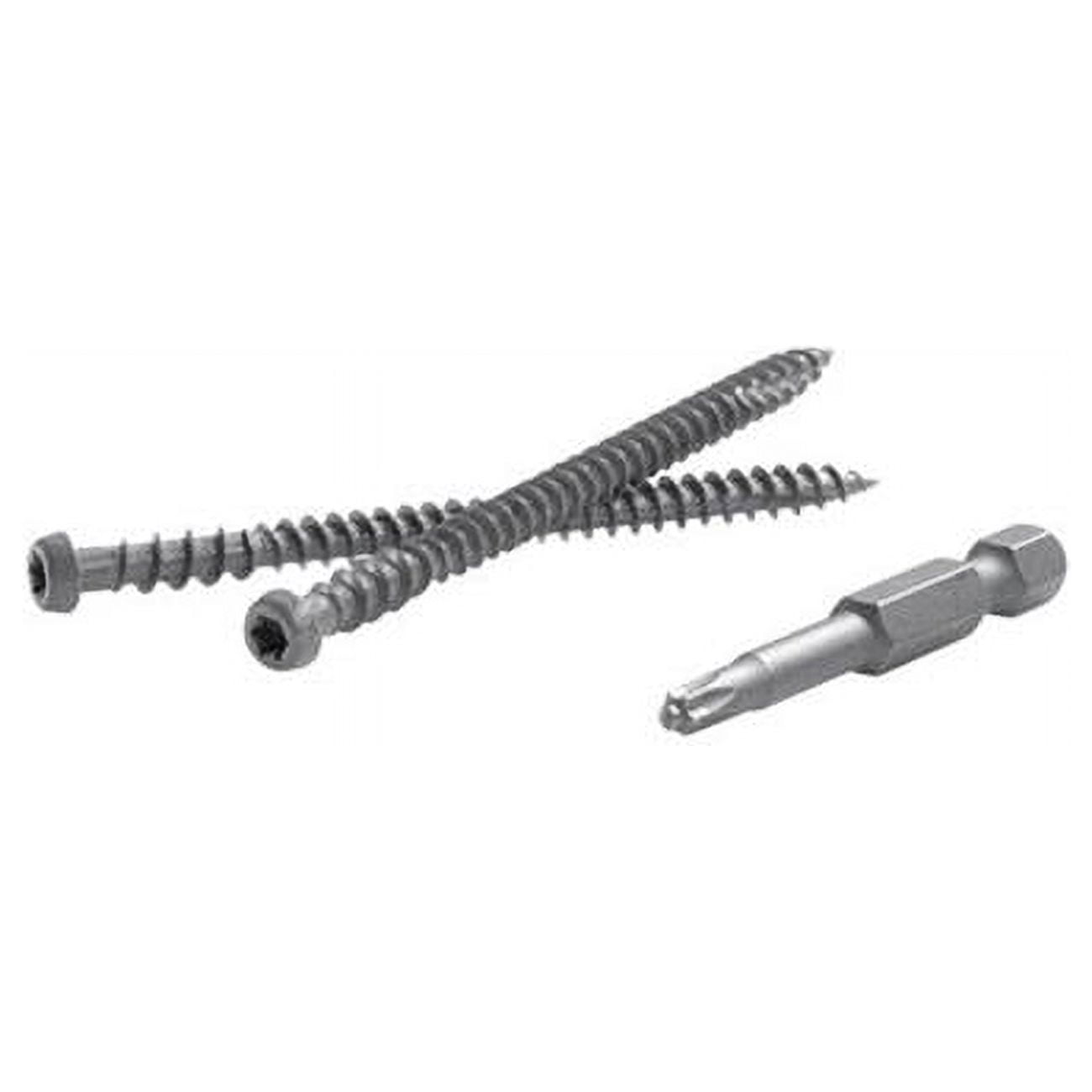 TrapEase 2.5 in. Torx TTAP Star Head Zinc Carbon Steel Composite Deck Screws, Fire Pit - 350 Per Box