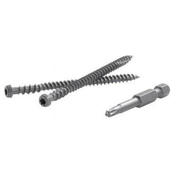 TrapEase 2.5 in. Torx TTAP Star Head Zinc Carbon Steel Composite Deck Screws, Fire Pit - 350 Per Box