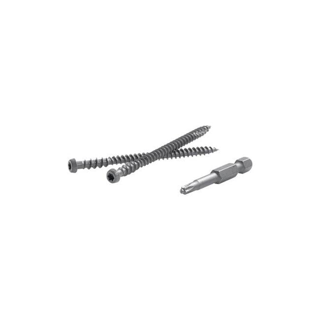 TrapEase 2.5 in. Torx TTAP Star Head Zinc Carbon Steel Composite Deck Screws, Havana Gold - 350 Per Box