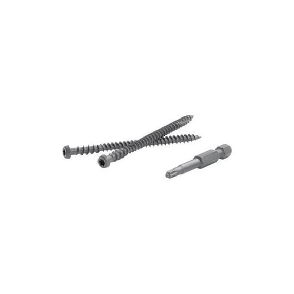 TrapEase 2.5 in. Torx TTAP Star Head Zinc Carbon Steel Composite Deck Screws, Rope Swing - 350 Per Box