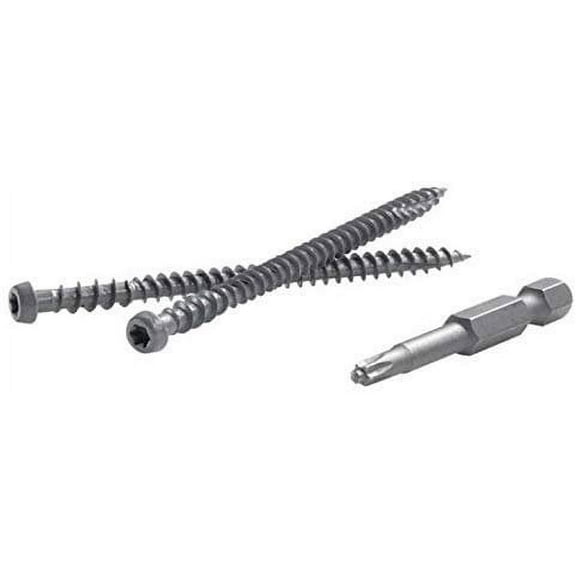Fastenmaster Trapease 3 Self-Tapping Deck Screw - Epoxy Finish, Easy Installation - 2.5", 350 Pc