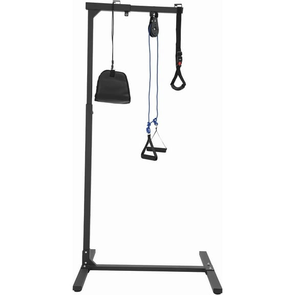 Trapeze Bar for Bed Mobility Aids, Hospital Stand Assist Lift for Elderly Standing Aid Helper (Black)