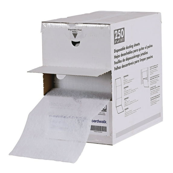 Americo® TrapEze® Disposable Dusting Sheets, 6" x 8" White, Roll Of 250 Sheets