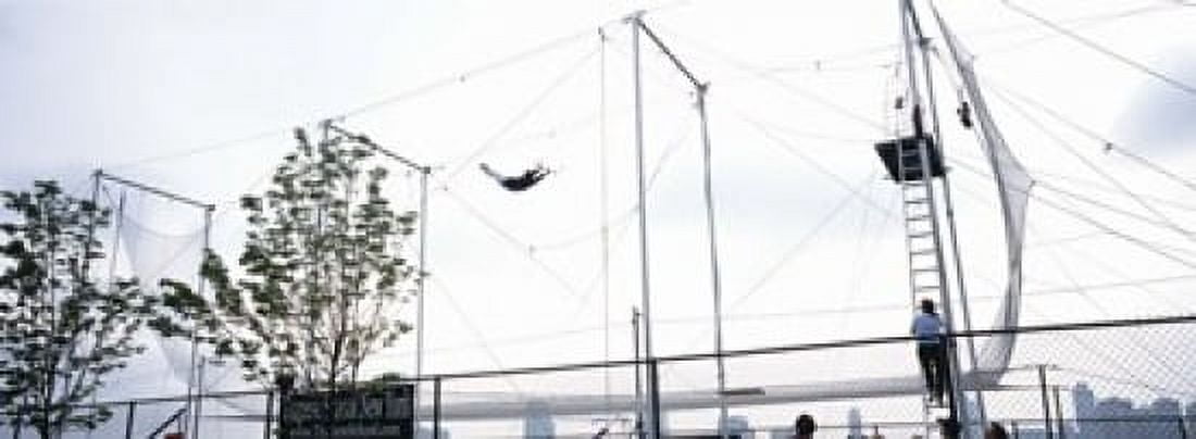 Trapeze School New York Hudson River Park NYC New York City New York State USA Canvas Art - Panoramic Images (18 x 7)