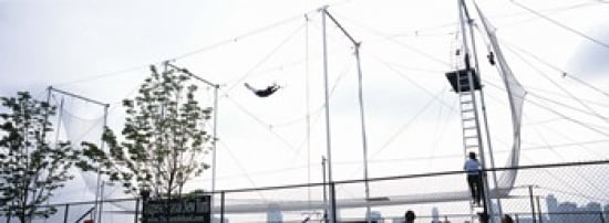 Trapeze School New York Hudson River Park NYC New York City New York State USA Canvas Art - Panoramic Images (36 x 13)