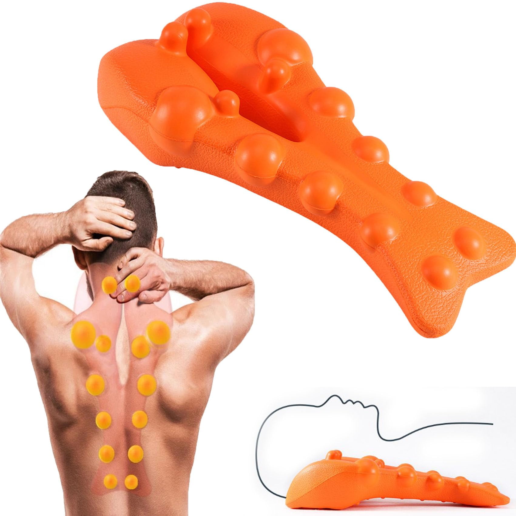 Trapezius Stretcher, Trapezius Trigger Point Massager, Muscle Knot Remover  for Back, Trapezius and Neck Massage Tool,Relieve Upper Back Pain &Tension