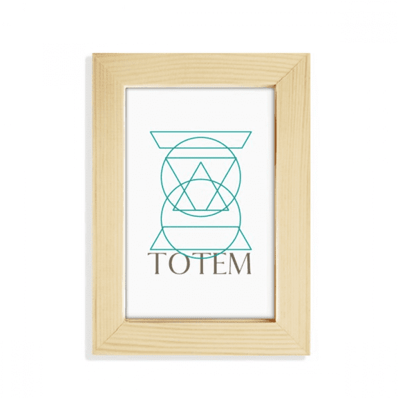 Trapezoidal Combined Circular Triangular Desktop Display Photo Frame Picture Art Painting 5x7 inch
