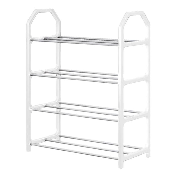 Trapezoidal Shoe Rack Stainless Steel Space Saving Entryway Organizer For Multiple Shoes