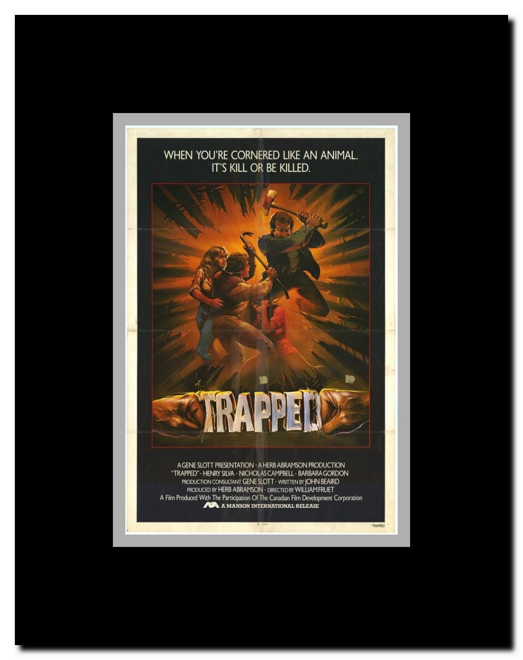 Trapped Framed Movie Poster