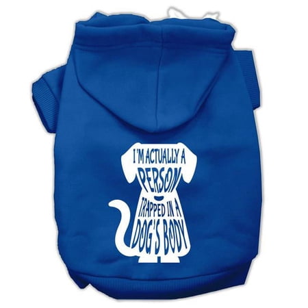 Trapped Screen Print Pet Hoodies, Blue - 3XL 20