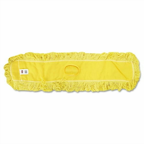 Trapper Commercial Dust Mop, Looped-End Launderable, 5" X 48", Yellow | Bundle of 2