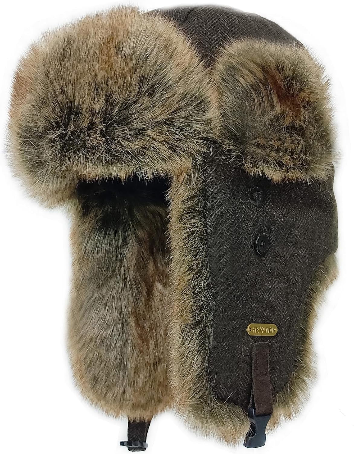 Winter Trapper Hat - Russian Ushanka Trooper Aviator Hats for Men