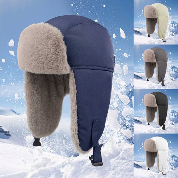 Trapper Hat With Ear For Toddlers Kids Warm Fleece Lined Winter Earflap Hat For Boys Girls Breathable Sun Hat Hat