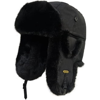 Men's Ushanka Trapper Hat: Warm Eskimo with Brim Winter Hunting