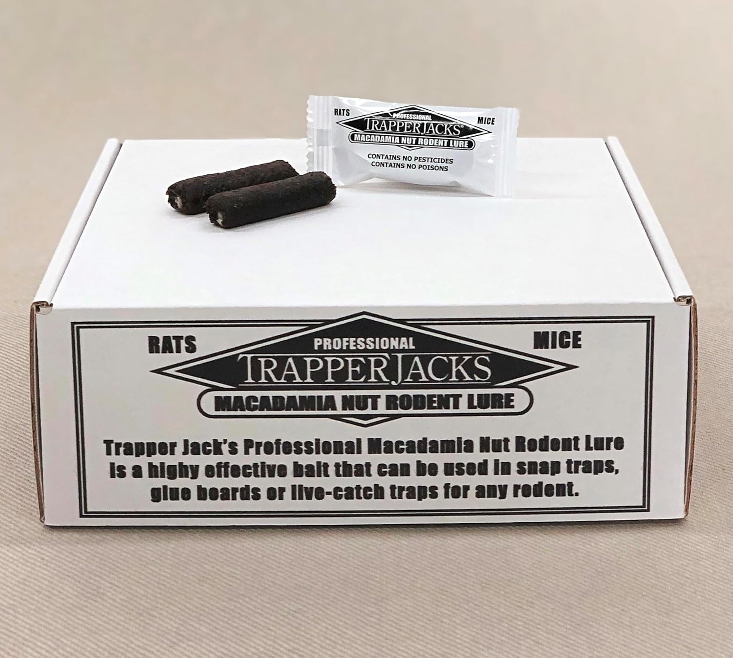 Trapper Jacks Rodent Lure Display Carton 144 Pieces