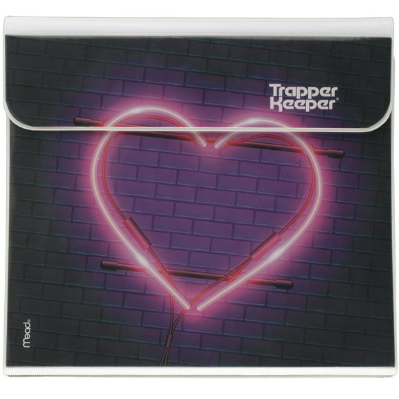 Trapper Keeper Binder Neon Heart - Trapper Keeper