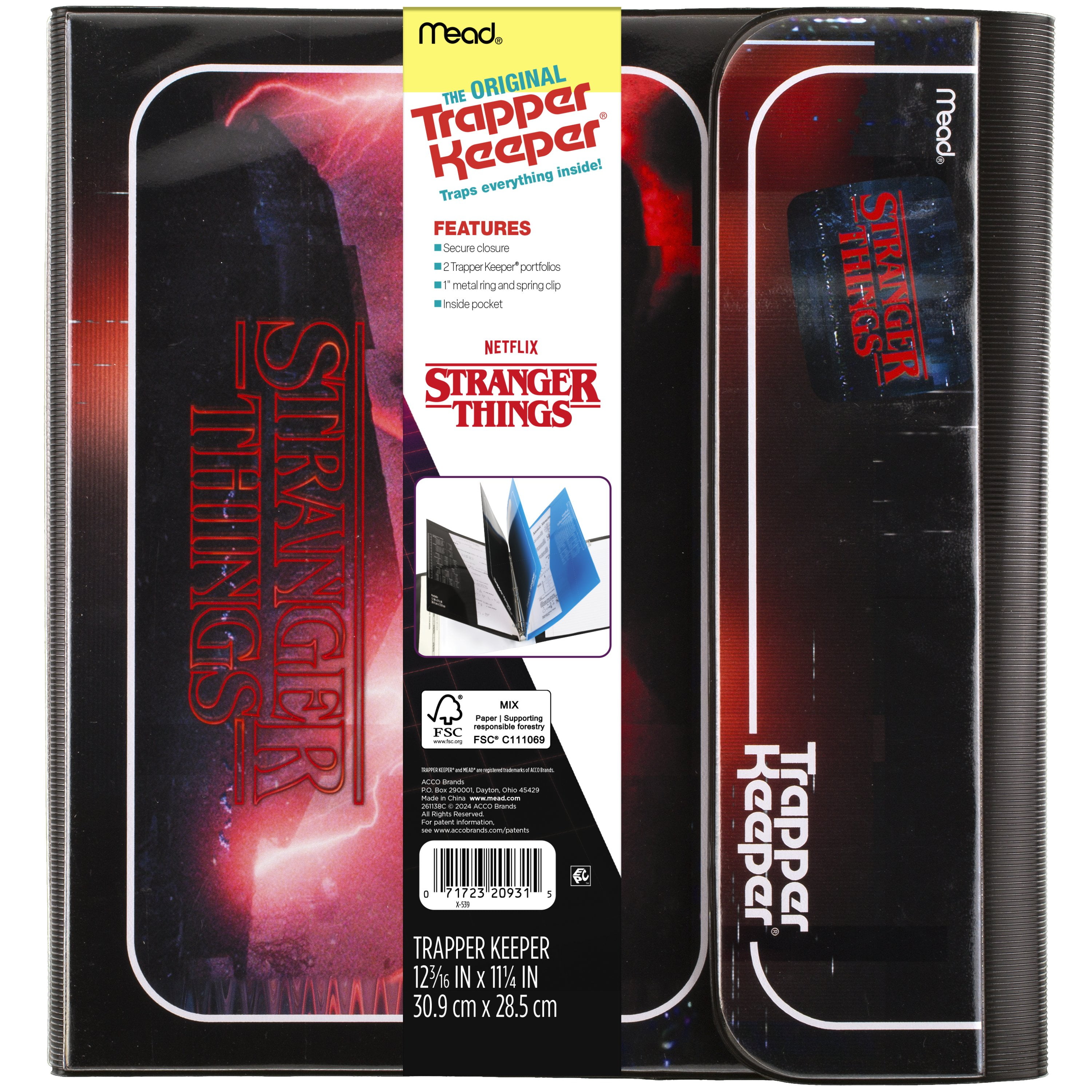 Trapper Keeper STRANGER THINGS Binder, Creatures