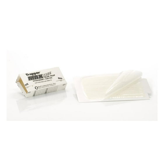 Trapper Max Free Glue Boards - Non-Poisonous, Hypo-Allergenic - 12 Boards by Bell Laboratories