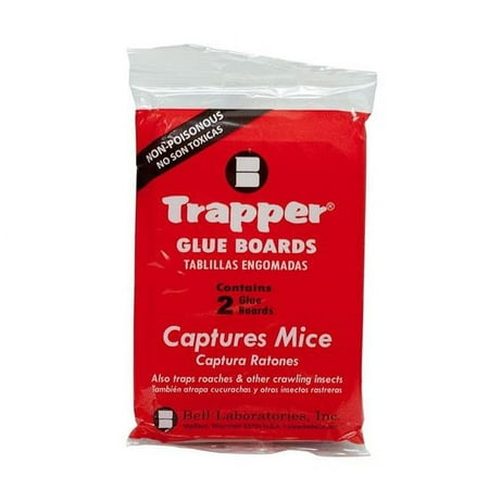 Trapper Mouse Glue Board Traps 1 Case (48 Packs-96 Glue Boards)
