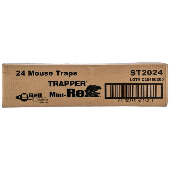 Trapper Snap Traps Mice Mini T-rex 24 Traps