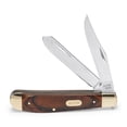 thumbnail image 1 of Buck Knives 382 Trapper Folding Pocket Knife, 2-Blade, Woodgrain Handle, 2.6 oz, 1 of 4