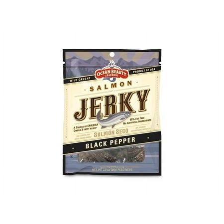 Trappers Creek Salmon Jerky 3oz Bag Peppered