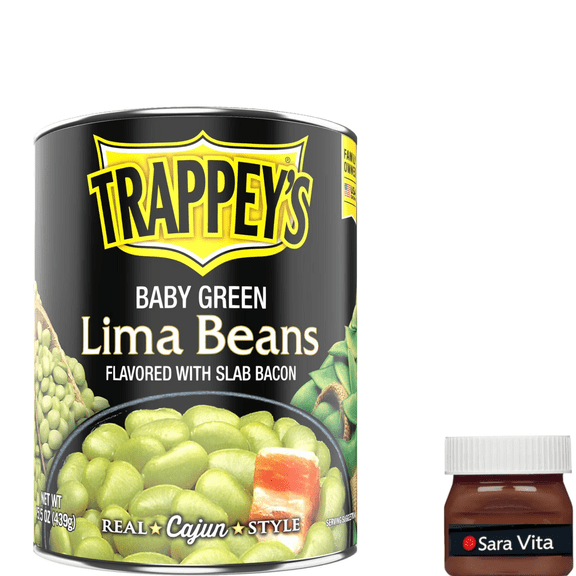 Trappey's Green Lima Beans with Bacon, 15.5 oz., Can