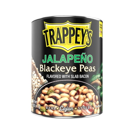 Trappey's Seasoned Jalapeno Black Eye Peas with Bacon, Canned Peas, 15.5 oz