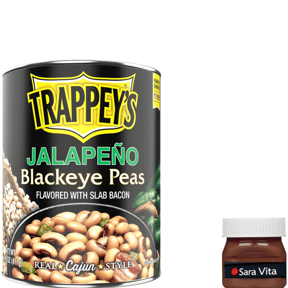 Trappey's Seasoned Jalapeno Black Eye Peas with Bacon, Canned Peas, 15.5 oz