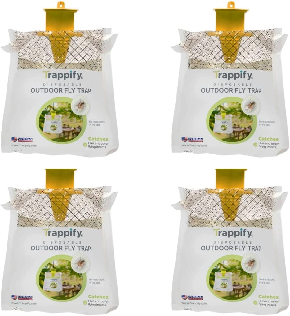 Trappify Fly Traps Outdoor PreBaited Disposable Fly Trap Fly Catcher
