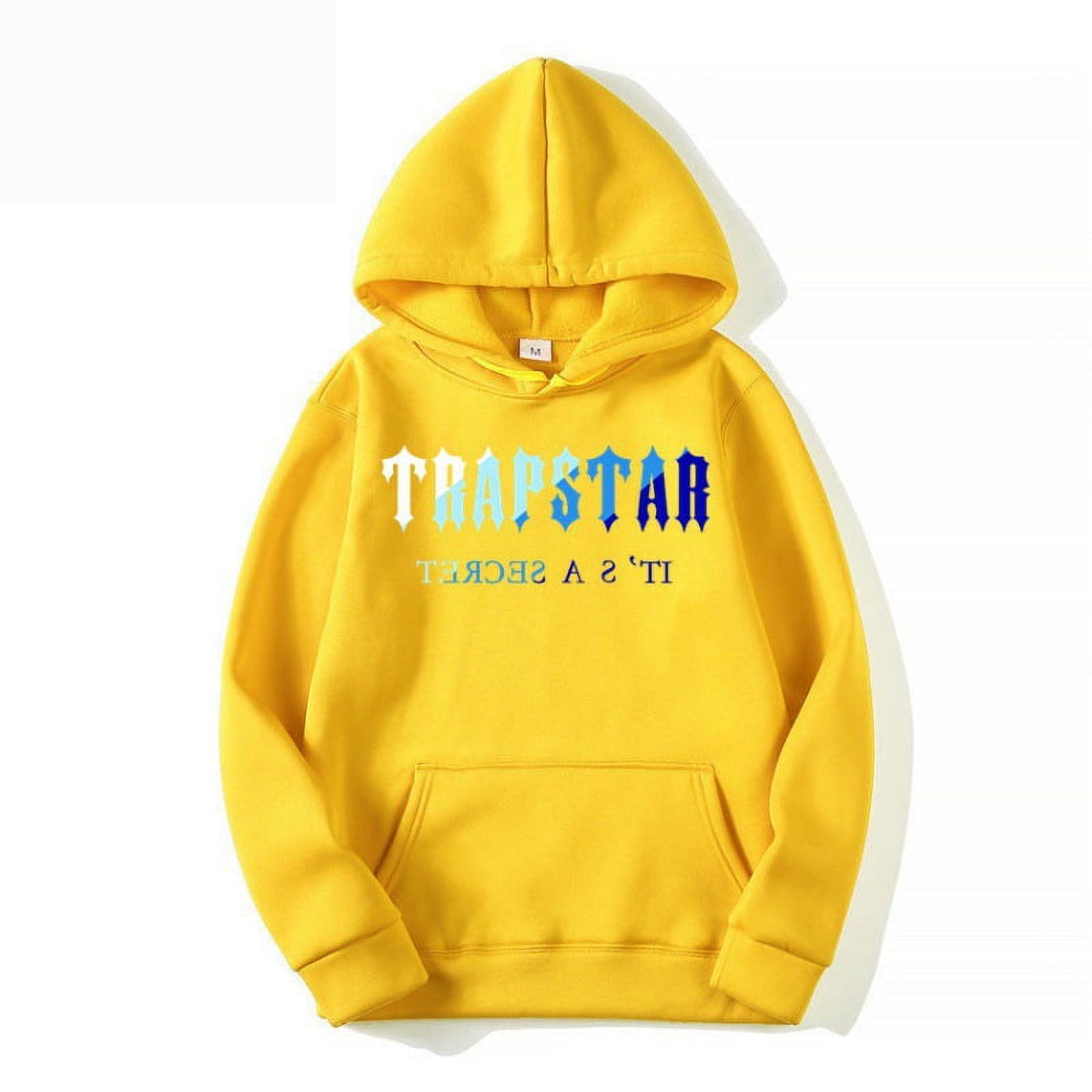 Yellow trapstar hoodie sale