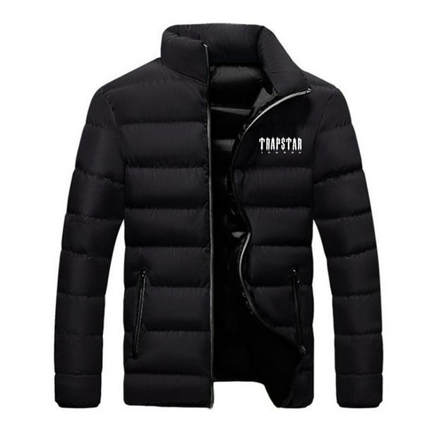 Trapstar Puffer Jacket Thick Cotton Padded Parka Jacket Trapstar Jacket Identical Cotton Jacket Winter Thickened Warm Cotton Long Sleeved Jacket Trendy Brand Short Down Cotton Overcoat Walmart Busines...