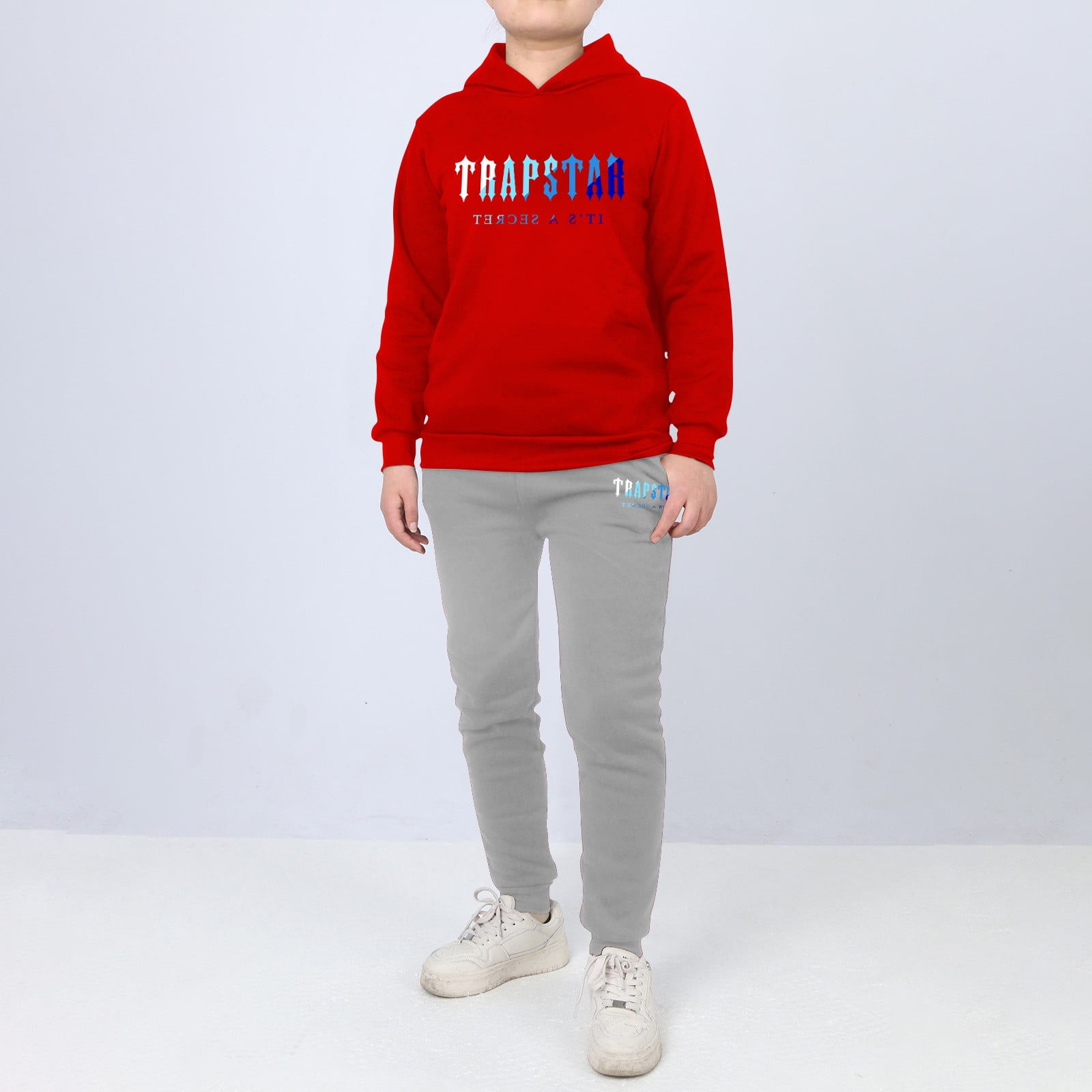 Mens Hoodies Trapstar Hoodie Red Trapstar Tracksuit Red Mens