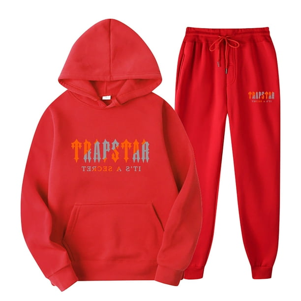 Trapstar Tracksuit Trapstar Hoodies Trapstar Pants Women s Hooded Athletic Tracksuit Unisex Two Piece Running Clothing Long Sleeve Pullover Hoodie Sweatshirt Track Pants Set Walmart Business Supplies