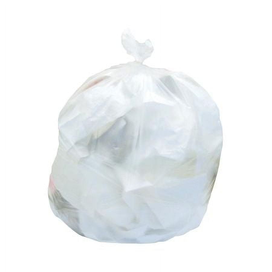 7 Gallon Clear Regular Duty Trash Bags - 0.35 Mil
