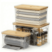Trash Bag Dispenser 3-Pack, Stackable Extra Large Organizer for Garbage Bags, Versatile Storage Solution for Kitchen Under Sink, Pantry and Laundry Room Organization