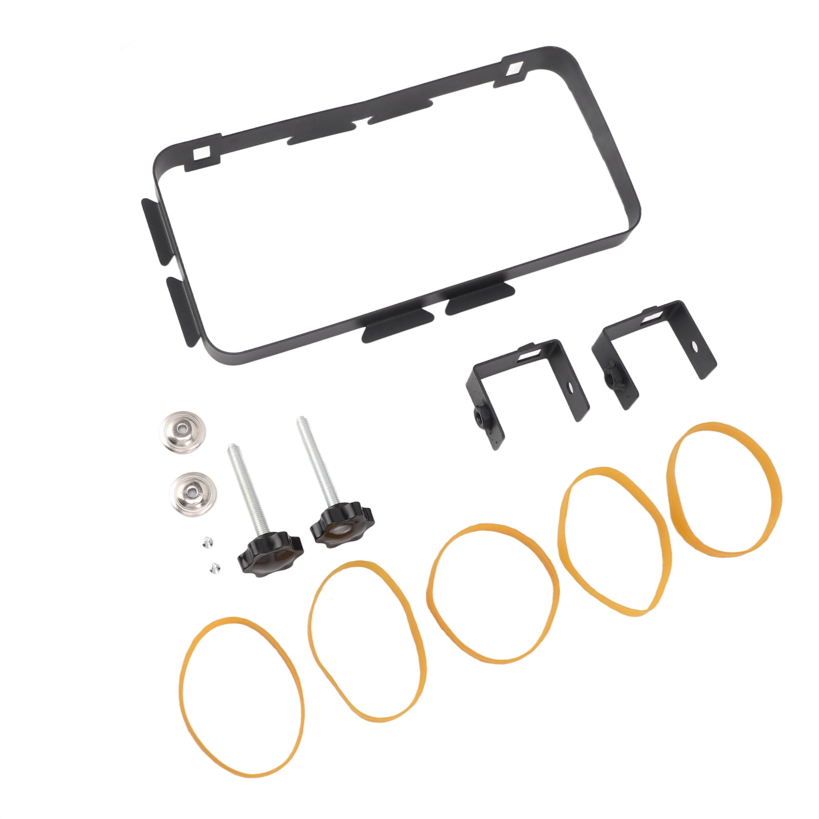 Trash Bag Holder Rack with Adjustable Clamp Hanging Stand Carbon Steel