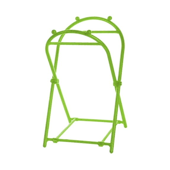 Trash Bag Holder Stand Hanging Trash Bag Rack Foldable Bracket Garbage Bag Holder Frame Leaf Bag Stand for Pantry Gardening Camping Laundry Green