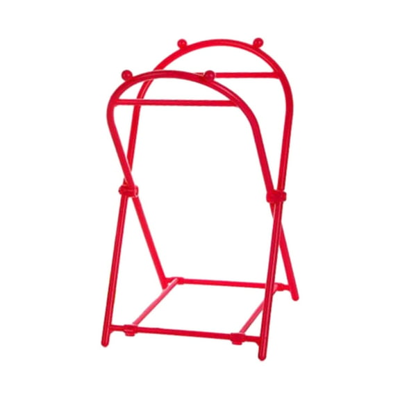 Trash Bag Holder Stand, Leaf Bag Stand Shopping Bag Holder Portable Hanging Trash Bag Rack Garbage Bag Holder Frame for Camping, Leaves, Garage Pink