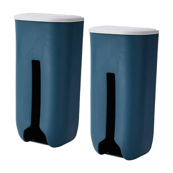 Trash Bag Holder for Grocery Bag Holder Dispenser for Kitchen Counter Mount Bag Saver Storage Organizer Box, 3 Colors