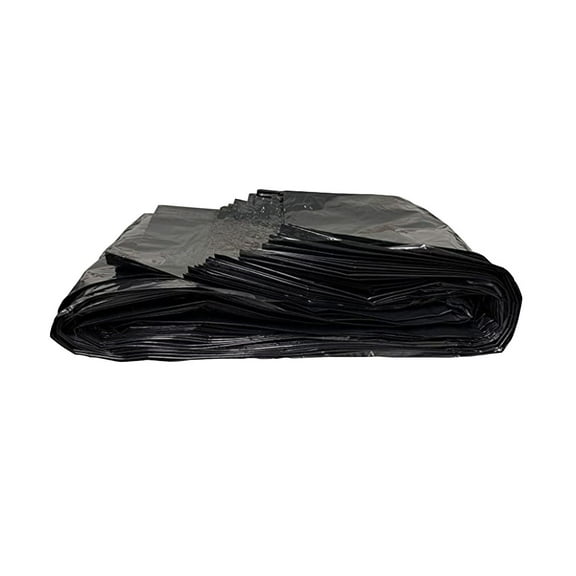 Trash Bags, (100 Count) Large Black Heavy Duty Garbage Bags23.6in X 19.6in