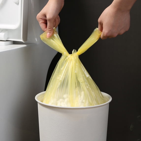 Trash Bags 60 Count, 19.7x23.6 Inch Plastic Garbage Bags - Heavy Duty Disposable Bags for Kitchen, Bathroom, Office, Home